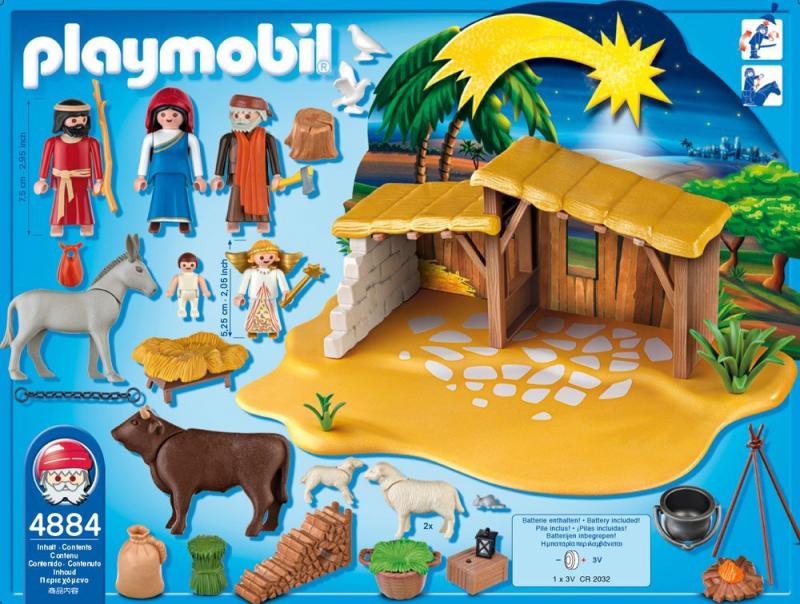 Playmobil Nativity Manger with Stable 4884 Table Mountain Toys